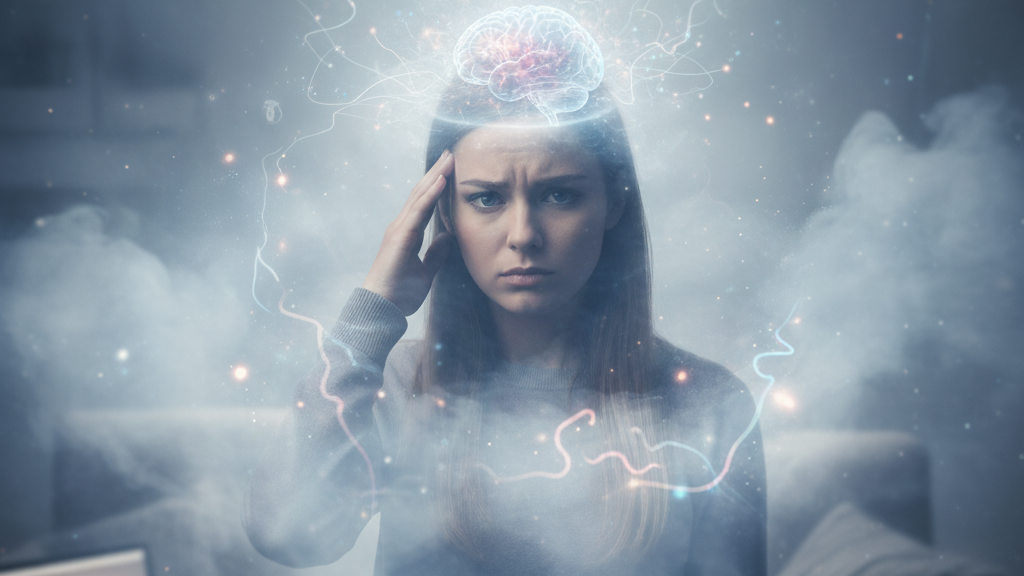 Obraz pokazujący mgłę mózgową