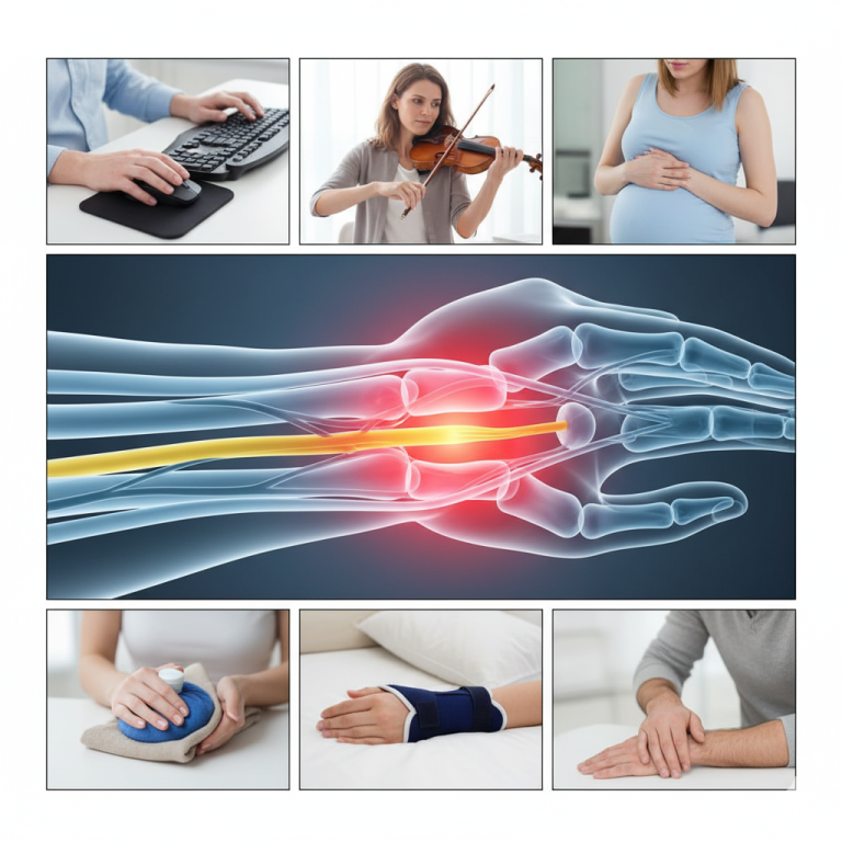 Obraz pokazujący wnętrze nadgarstka