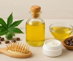 Obraz przedstawia tematykę boreliozy (choroby z Lyme), łącząc scenę plenerową ze szczegółowymi ilustracjami medycznymi